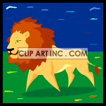 animated lion