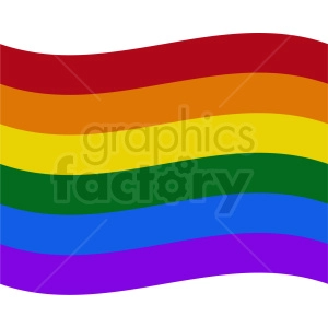 The image depicts a rainbow flag, which is a symbol of LGBTQ+ pride and social movements. The flag has stripes in the colors red, orange, yellow, green, blue, and purple, representing the diversity and unity within the LGBTQ+ community.